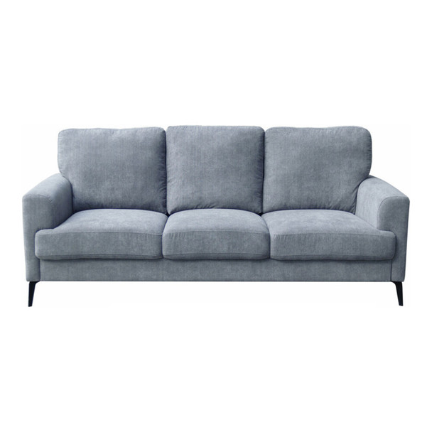 Lilola Home Jackson Gray Fabric Sofa Loveseat Living Room Set - 83004-SL 