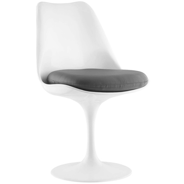 Modway Lippa Dining Vinyl Side Chair EEI-1594-GRY Gray