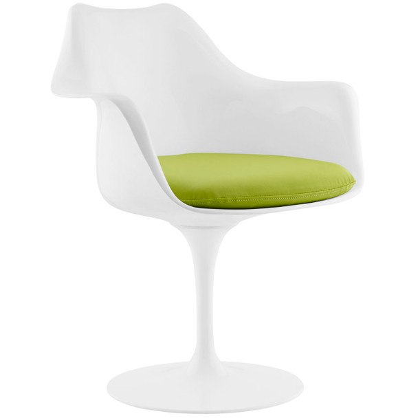 Modway Lippa Dining Vinyl Armchair EEI-1595-GRN Green