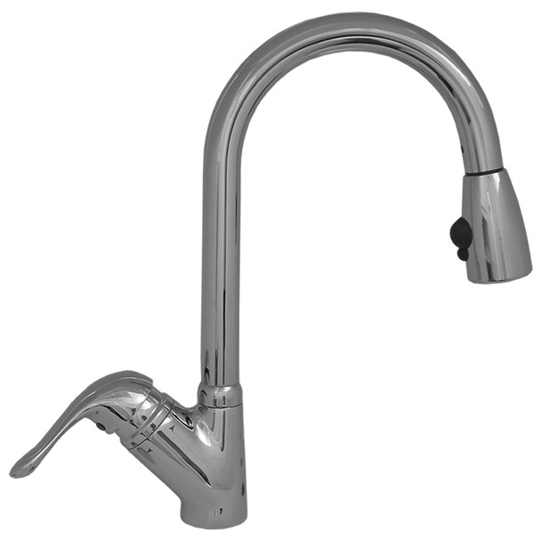 Whitehaus Rainforest Single Hole/Single Lever Handle Faucet With Matching Spray Head - 3-2169-C-C