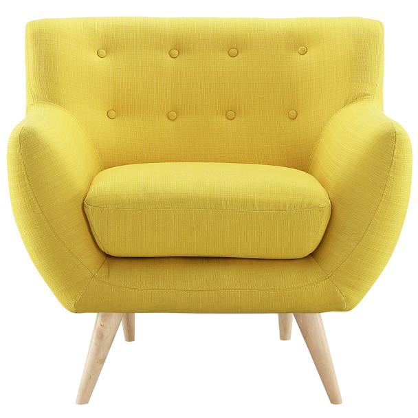 Modway Remark Upholstered Fabric Armchair EEI-1631-SUN Sunny