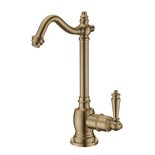 Whitehaus Point Of Use Cold Water Drinking Faucet With Traditional Swivel Spout - WHFH-C1006-AB