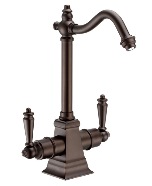Whitehaus Point Of Use Instant Hot/Cold Water Drinking Faucet With Traditional Swivel Spout - WHFH-HC2011-ORB
