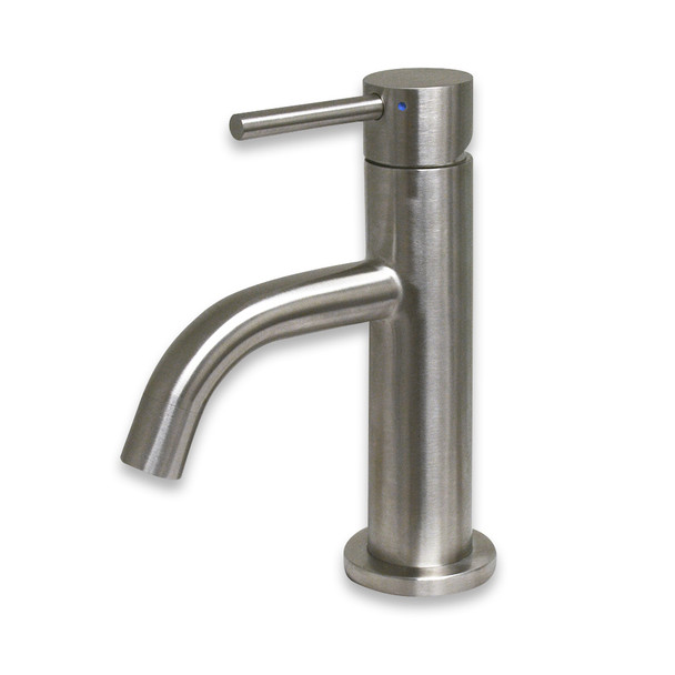 Whitehaus Waterhaus Solid Stainless Steel, Single Lever Small Lavatory Faucet - WHS1010-SB-BSS