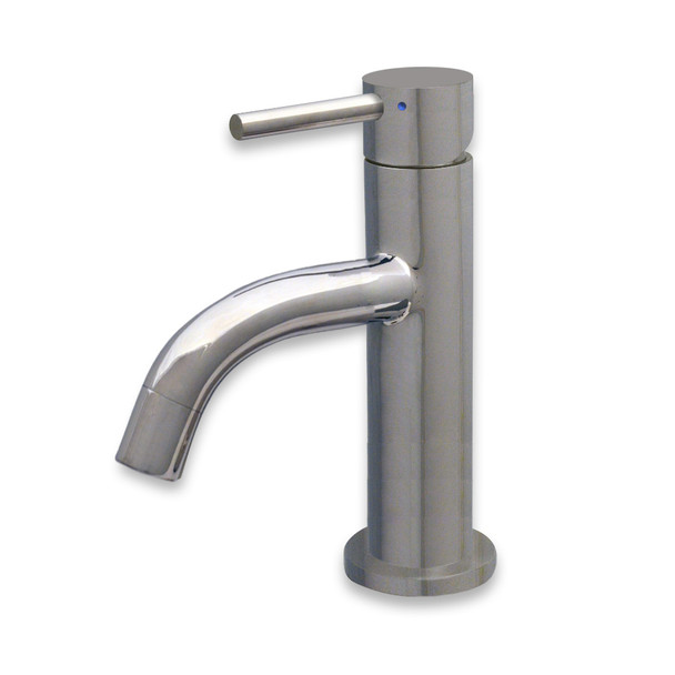 Whitehaus Waterhaus Solid Stainless Steel, Single Lever Small Lavatory Faucet - WHS1010-SB-PSS