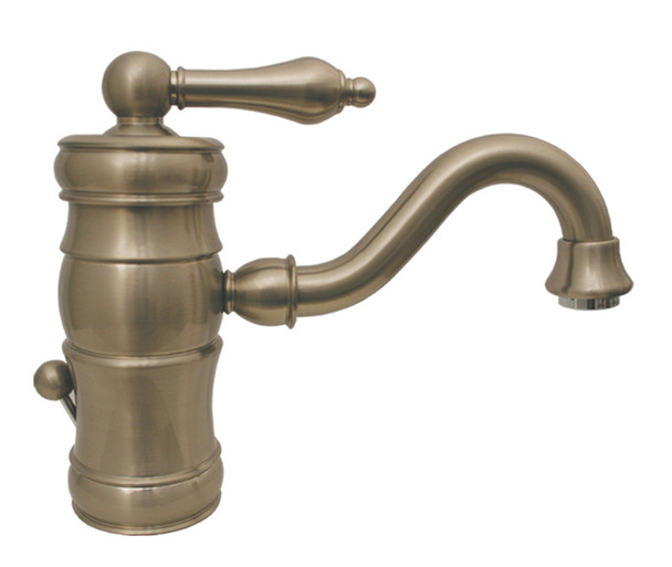 Whitehaus Vintage Iii Single Hole/Single Lever Lavatory Faucet With Traditional Spout And Pop-Up Waste - WHSL3-9722-BN