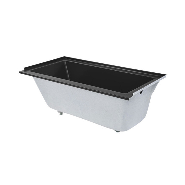 Voltaire 60" x 30" Right-Hand Drain Alcove Bathtub in Matte Black SM-DB560MB