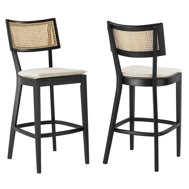 Modway Caledonia Wood Bar Stools - Set Of 2 - EEI-6820