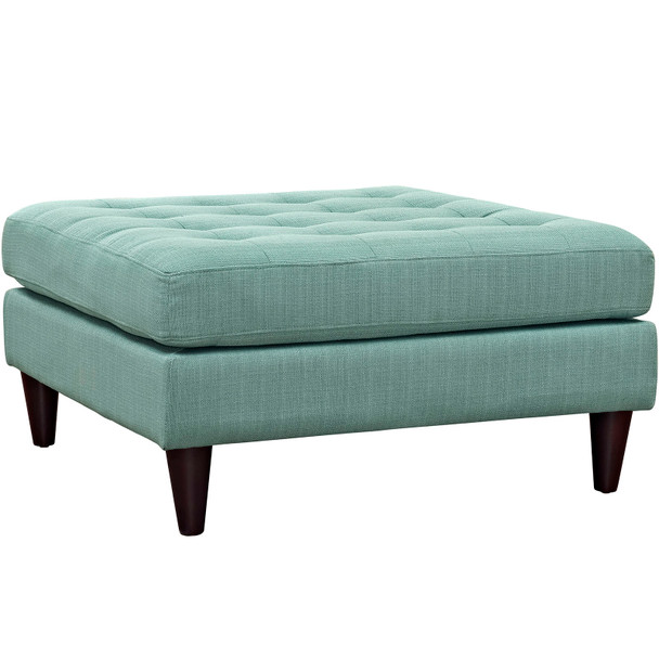 Modway Empress Upholstered Fabric Large Ottoman EEI-2139-LAG Laguna