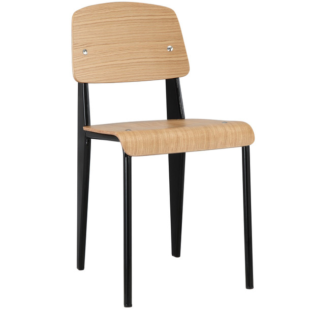 Modway Cabin Dining Side Chair EEI-214-NAT-BLK Natural Black