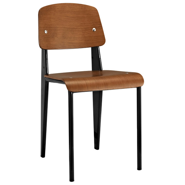 Modway Cabin Dining Side Chair EEI-214-WAL-BLK Walnut Black