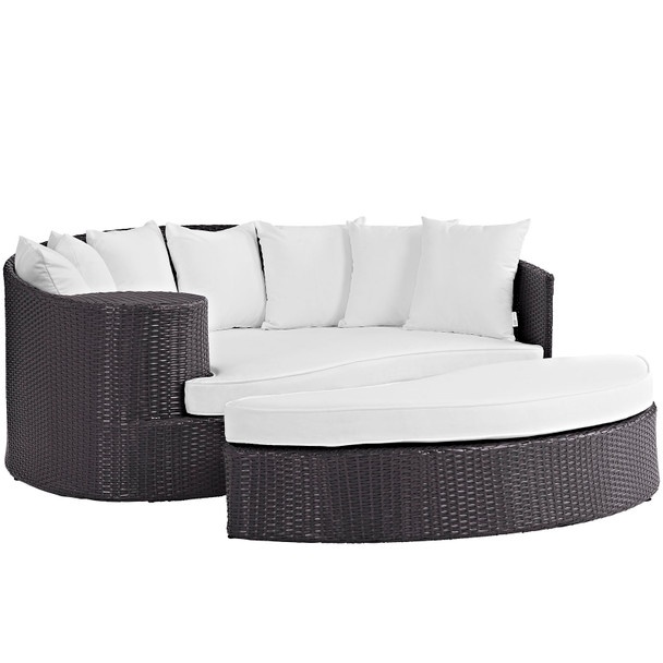 Modway Convene Outdoor Patio Daybed EEI-2176-EXP-WHI Espresso White