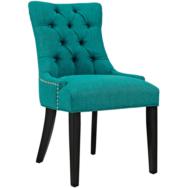 Modway Regent Tufted Fabric Dining Side Chair EEI-2223-TEA Teal