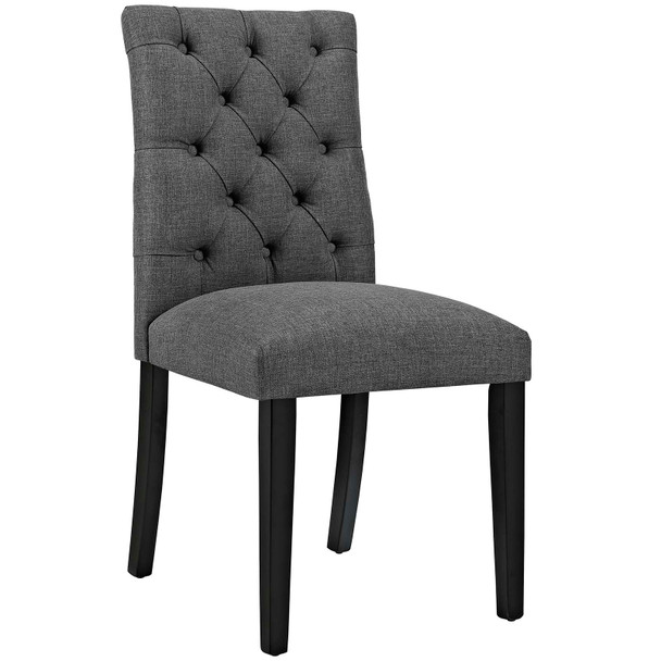 Modway Duchess Fabric Dining Chair EEI-2231-GRY Gray