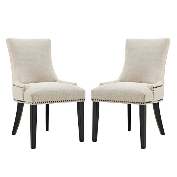 Modway Marquis Dining Side Chair Fabric Set of 2 EEI-2746-BEI-SET Beige