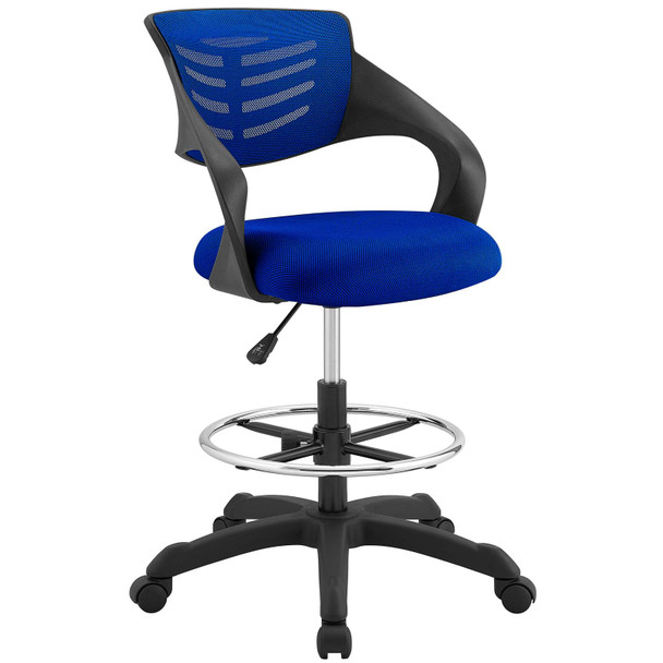 Modway Thrive Mesh Drafting Chair EEI-3040-BLU Blue