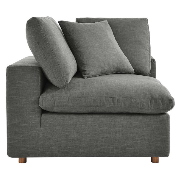 Modway Commix Down Filled Overstuffed Corner Chair EEI-3319-GRY Gray
