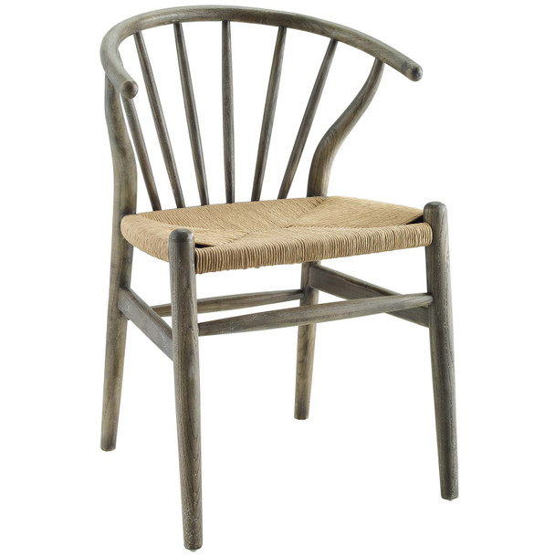 Modway Flourish Spindle Wood Dining Side Chair EEI-3338-GRY Gray