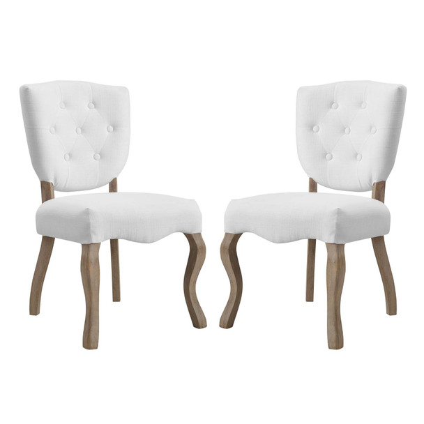 Modway Array Dining Side Chair Set of 2 EEI-3383-WHI White