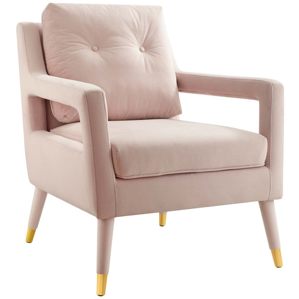 Modway Premise Accent Lounge Performance Velvet Armchair EEI-3457-PNK Pink