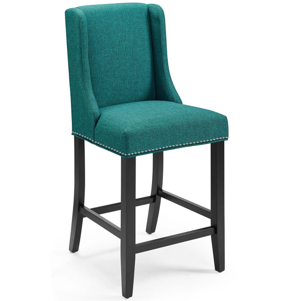 Modway Baron Upholstered Fabric Counter Stool EEI-3735-TEA Teal