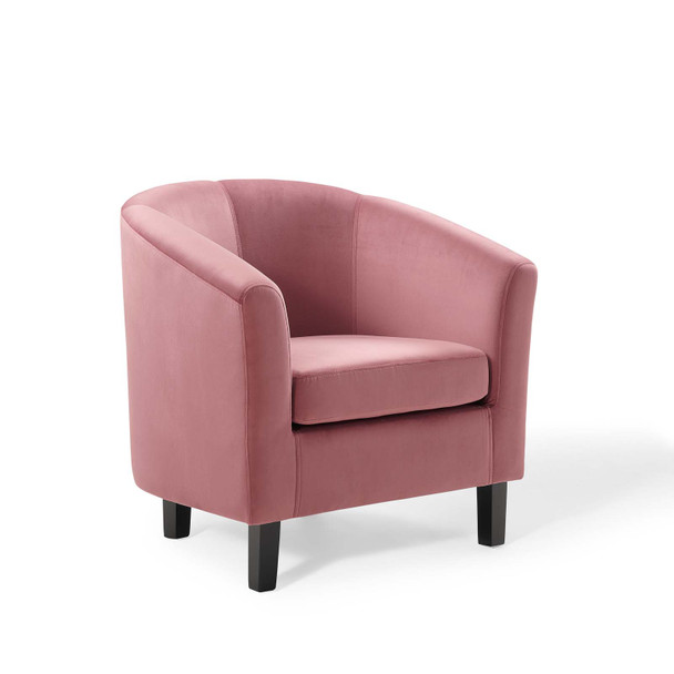 Modway Prospect Performance Velvet Armchair EEI-4137-DUS Dusty Rose