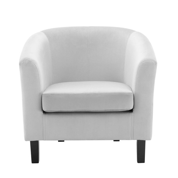 Modway Prospect Performance Velvet Armchair EEI-4137-LGR - Light Gray