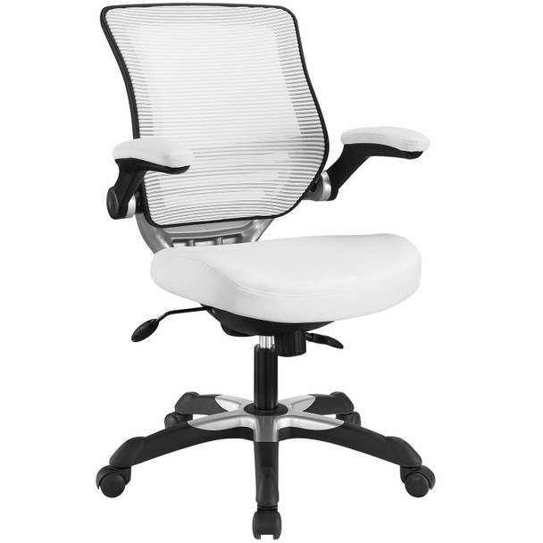 Modway Edge Vinyl Office Chair EEI-595-WHI White