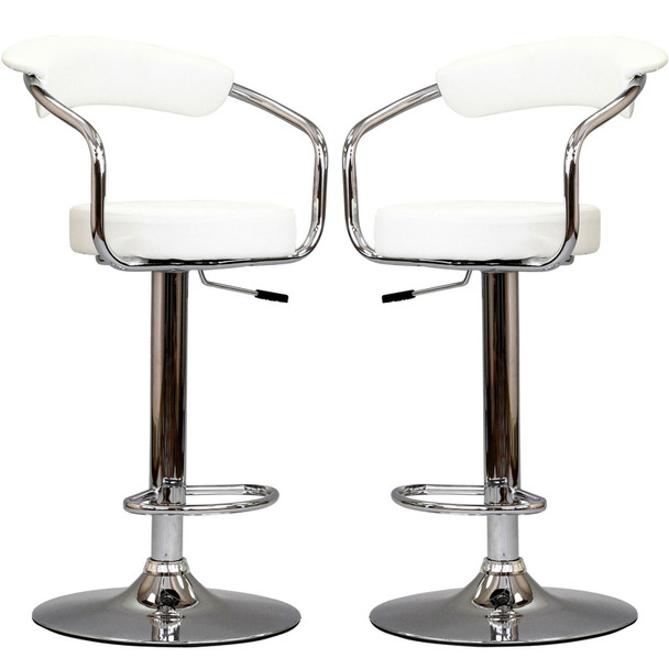 Modway Diner Bar Stool Set of 2 EEI-930-WHI White