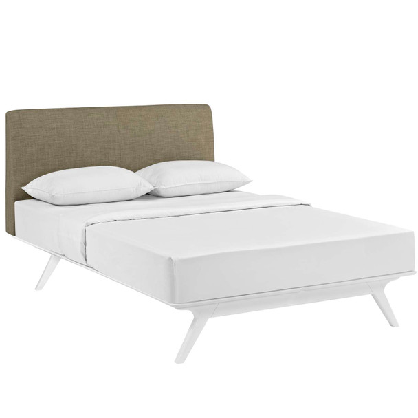 Modway Tracy Queen Bed MOD-5766-WHI-LAT White Latte