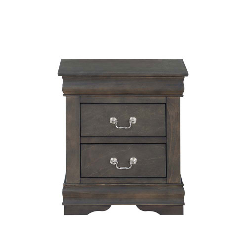 Acme Louis Phillipe III 2-Drawer Nightstand in Black 19503