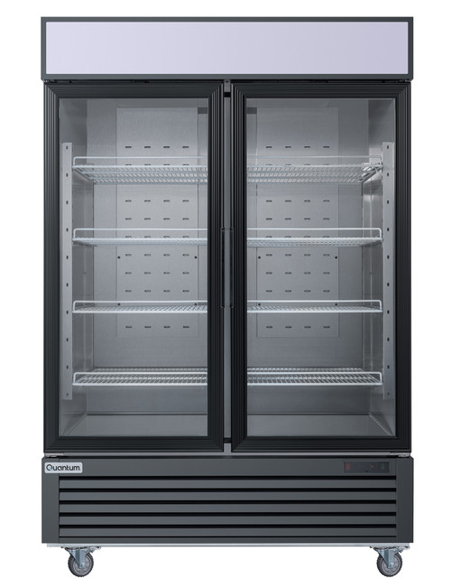 Quantum 2 glass door merchandiser refrigerator (front)