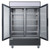 Quantum 2 glass door merchandiser refrigerator (inside)