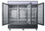 Quantum 3 glass door merchandiser refrigerator (inside)