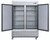 VORTEX SIGNATURE 2 DOOR REACH-IN FREEZER (doors open)