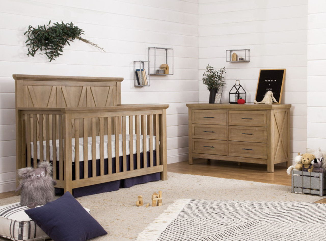 Farmhouse crib and dresser set clearance