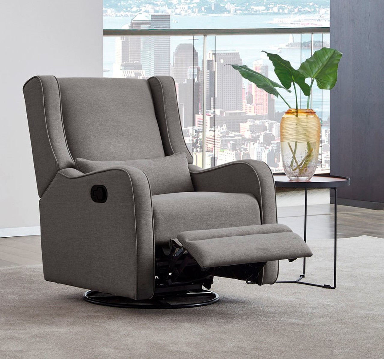 westwood design skylar swivel glider and recliner in fawn