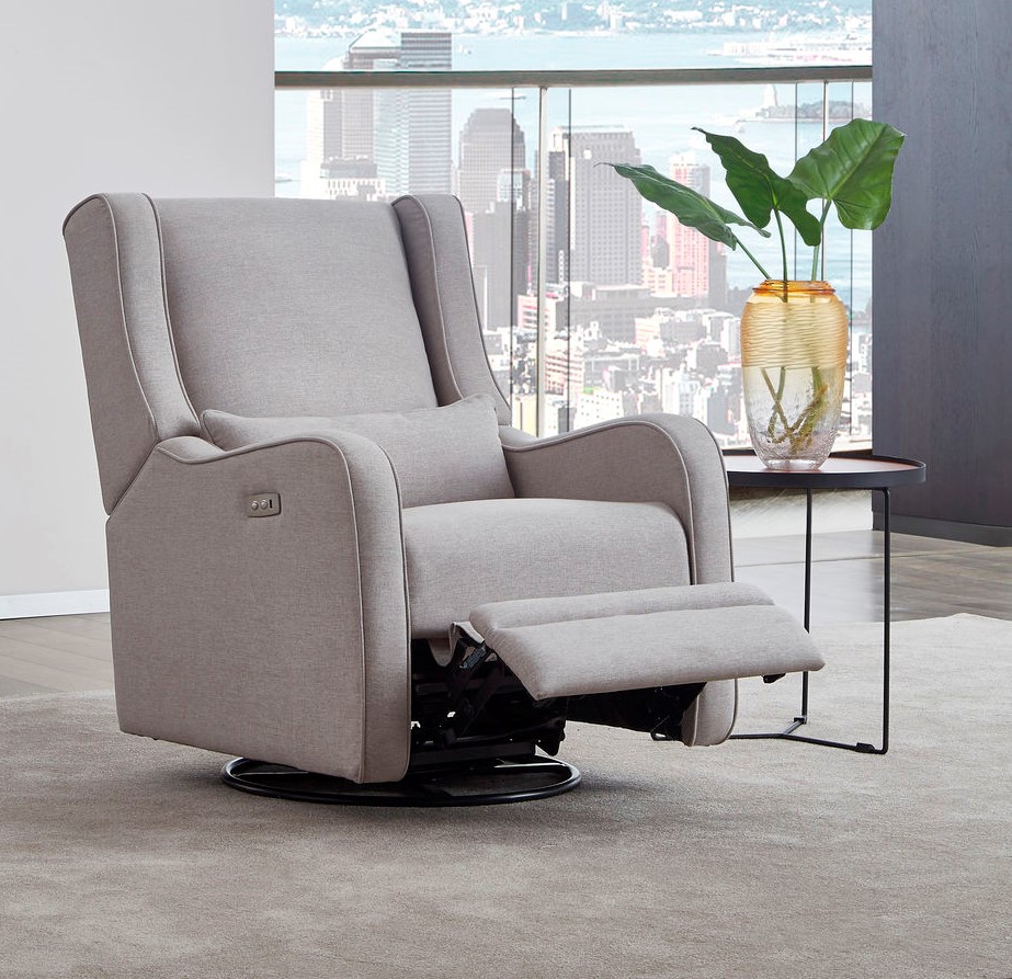 westwood design skylar swivel glider and recliner in fawn