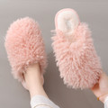 Plushy Luxe Fuzzy Slide Slippers – Ultra Soft Open-Back House Shoes