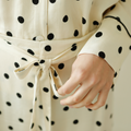 Ivory Dot women's pajama set lifestyle view