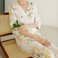 Viscose Relaxed Fit Pajama Set – Morning Garden Floral