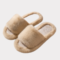 Women’s wide-band open-toe house slippers - upper detail