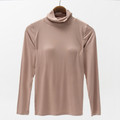 Soft Modal Turtleneck Base Layer Top – Sleek Long-Sleeve Innerwear with Bra-Friendly Design