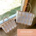 Lightweight Woven Tote Basket – Structured Carryall for Daily Outings and Home Use
