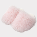 Ivory CloudFur plush house slippers product view