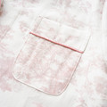 Blush Toile pajama pocket and fabric print detail