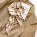 Silky Touch Mini Twilly Scarf – Reversible Print Hair & Bag Ribbon