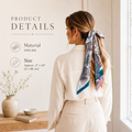 Silk Twilly Scarf – Versatile Hair Neck & Bag Accessory