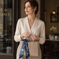 Silk Twilly Scarf – Equestrian Print Hair Neck & Bag Accessory