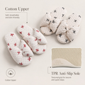 Cotton Bow House Slippers – Soft Everyday Comfort